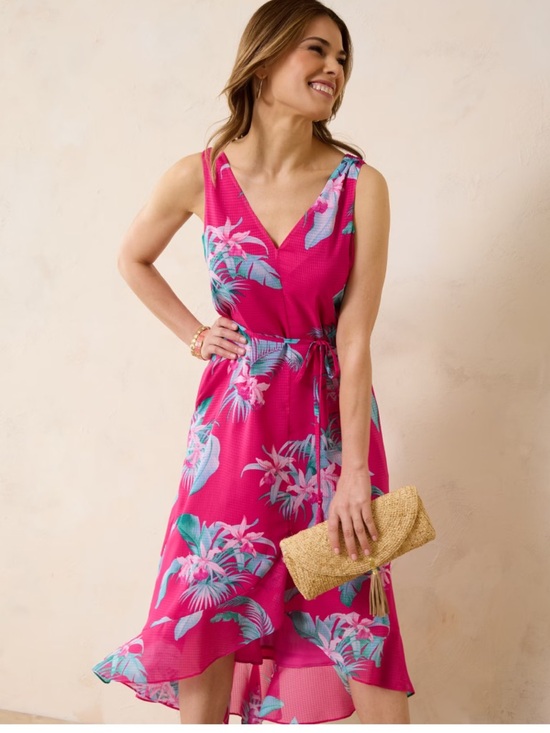 Tommy Bahama Dresses & Skirts - Tommy Bahama Maxi Dress La Brisa Blooms Sleeveless Maxi Dress Pink Floral New XL